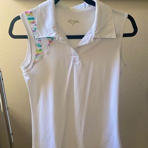 Swing Dish| Sleeveless Golf Shirt| Women’s polo| Size Small